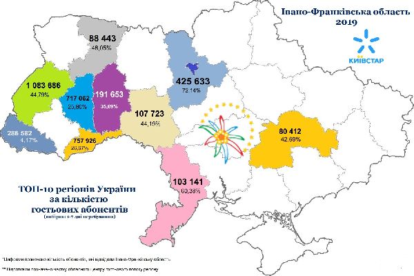 У 2019 р. Івано-Франківську область відвідало 4 млн осіб